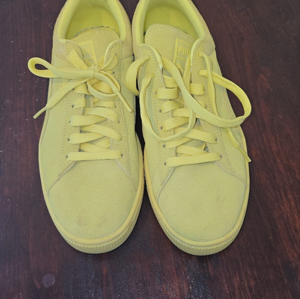 Puma Neon Yellow Casual Sneakers - Picture 3 of 6